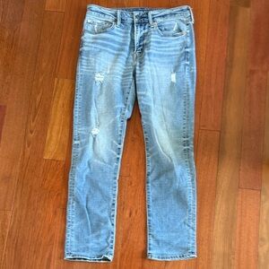 American Eagle Outfitters Men's Distressed Blue Slim Jeans